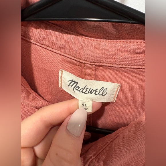 Like new- MADEWELL 100% Cotton- ZIPPER JUMPSUIT - XL - Picture 6 of 9